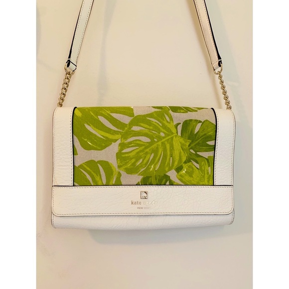 kate spade Handbags - Kate Spade Monstera Botanical Leather Crossbody Bag